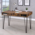 Industrial Antique Nutmeg Dark Bronze Writing Desk U8065