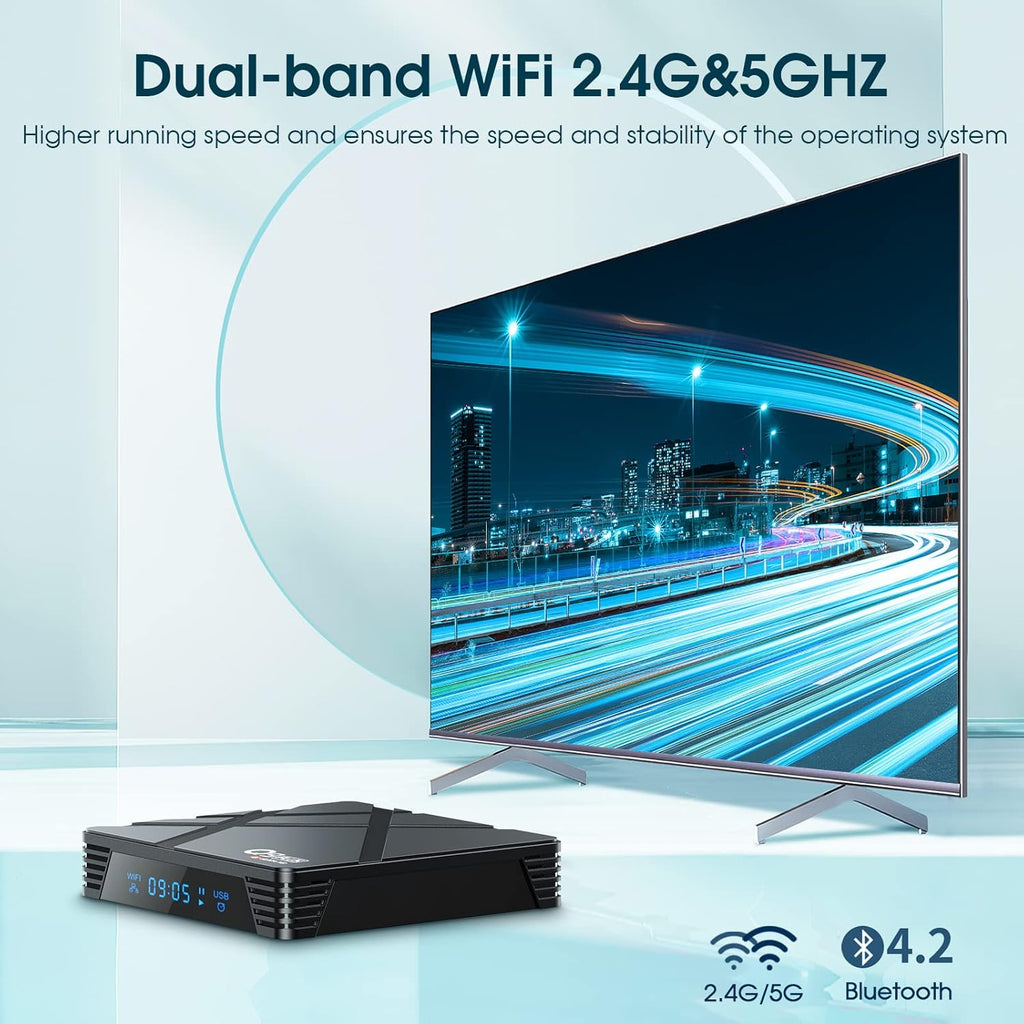 Android 11 TV Box 4GB RAM 32GB ROM RK3318 Quad-Core 6K HDR Digital Media Player Pack of 2 P147