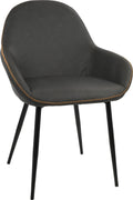 Grey/Black Dining Chair (Set of 2) H43590