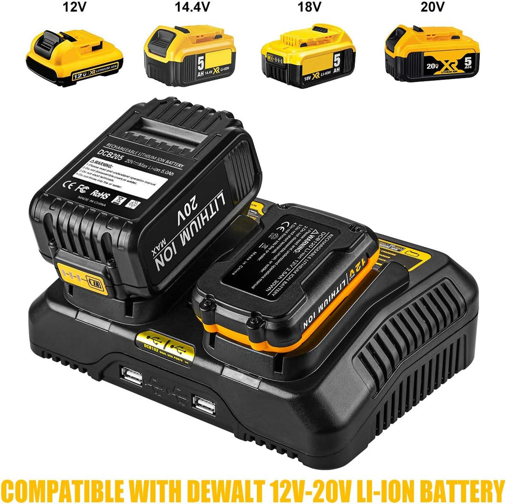 5.0Ah 2Pack Replacement Battery with Charger N4250