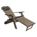 Poly Folding Adirondack Chair with Pullout Ottoman F220