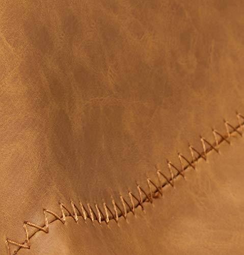 Saddle Brown Faux Leather Counterstools Q7359