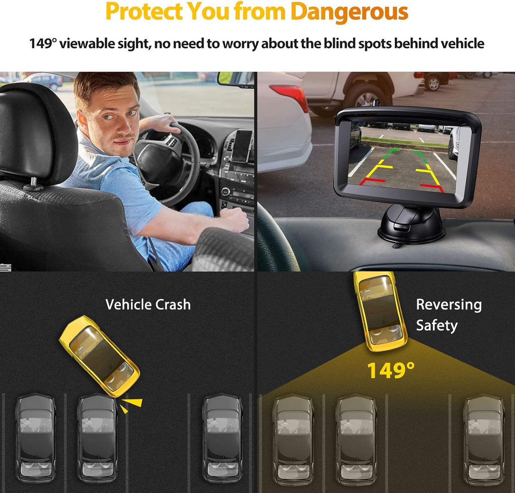 5 Monitor with 1080P Backup Camera for Truck B2746