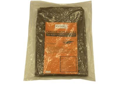 6'x8' 10-oz. Green Canvas Tarp J23820