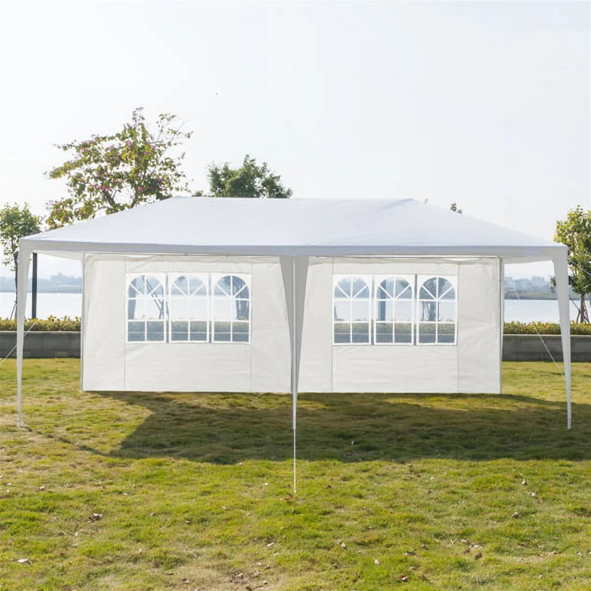10x30ft White Canopy Tent with 7 Removable Sidewalls R819