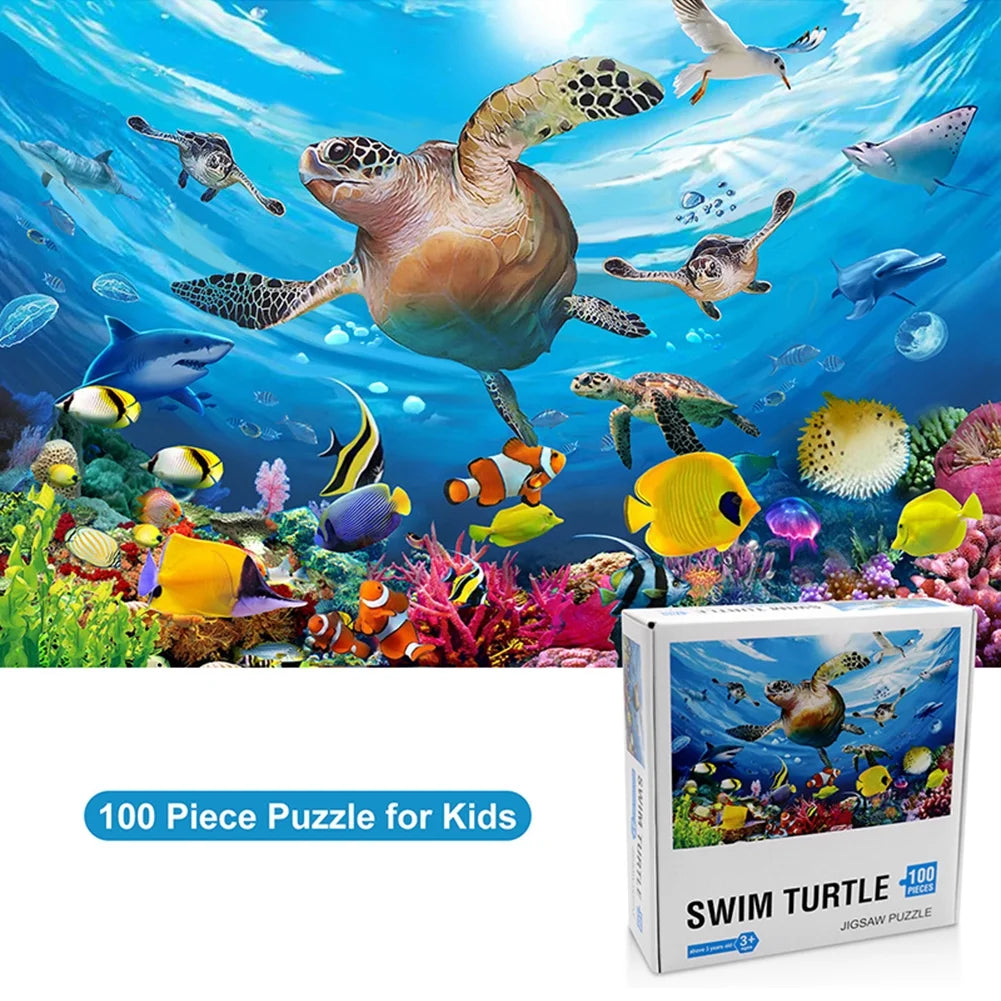 100 Pieces Underwater World Puzzle Educational Toy S8979