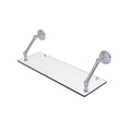 Polished Chrome Floating Glass Shelf X819