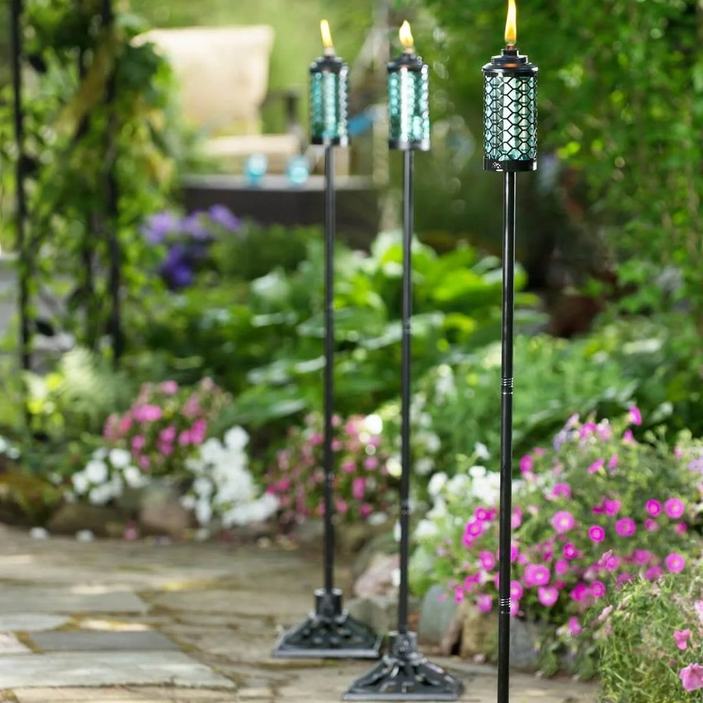 9 inch Cast Iron Black Torch Stand W45474