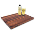 4 Piece Walnut Cutting Board Care and Maintenance Kit, 20 x 15 inch Q732