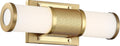 Brushed Brass LED Vanity with Frosted Lens Z42957