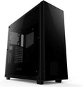 Black Full Tower Tempered Glass PC Case with 5 x 120 RGB Fans and 2 x LED Strips A756290