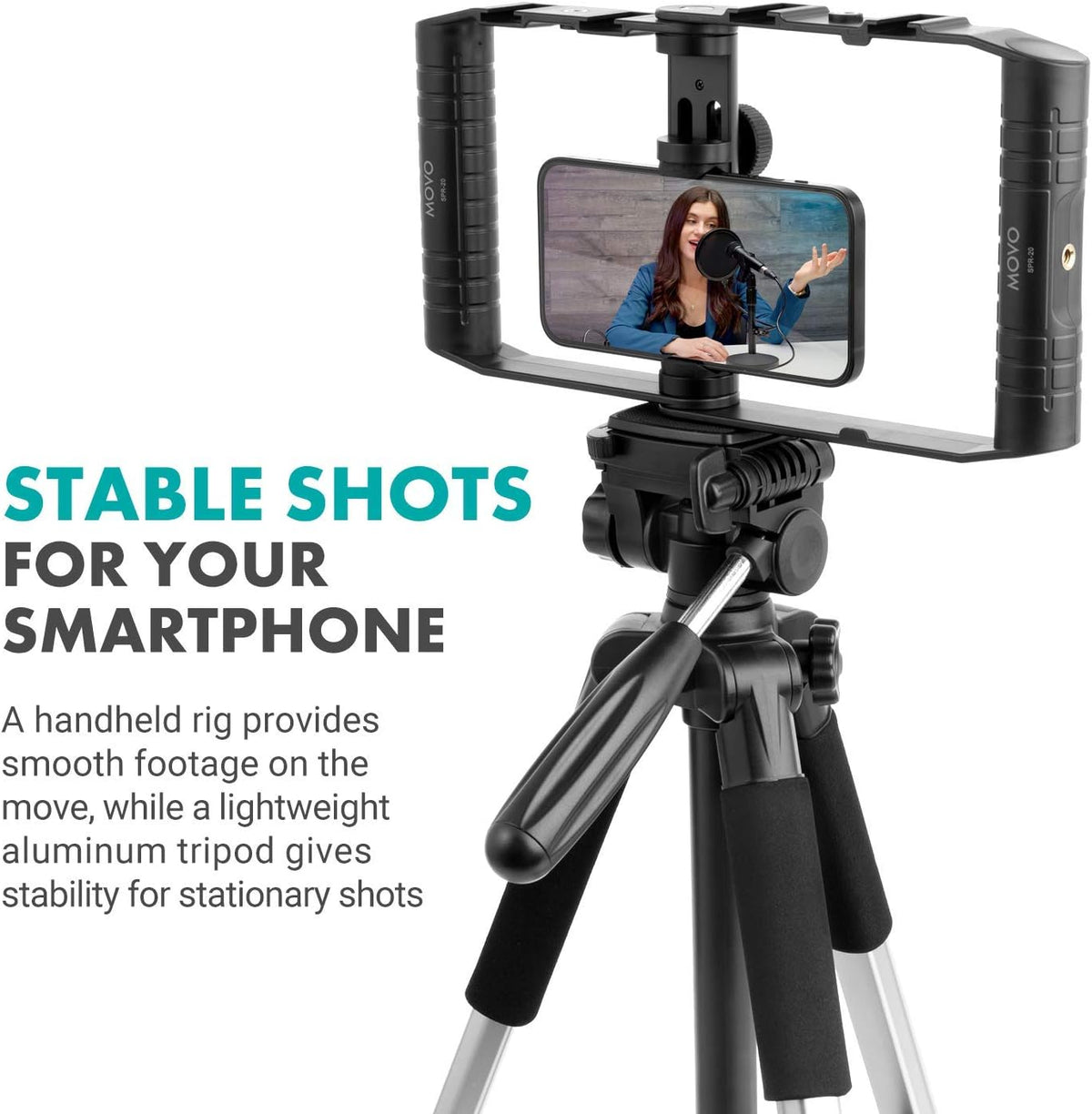 Smartphone Tripod Mount Vlogging Kit Folding Cage Pack of 2 S303