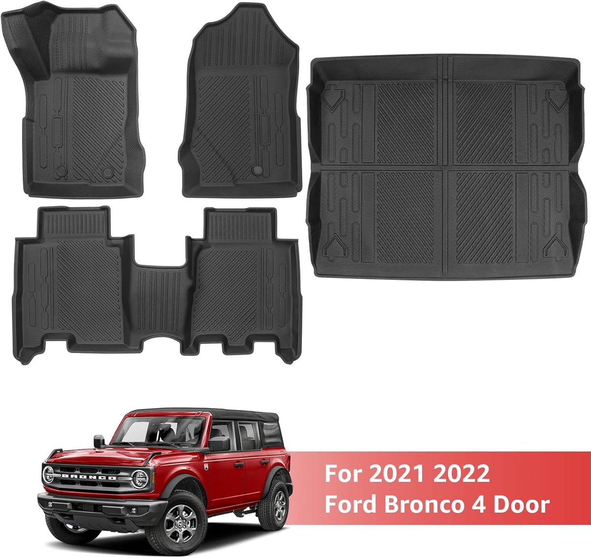 3D All-Weather Floor Liners Full Set for 4 Door G585920