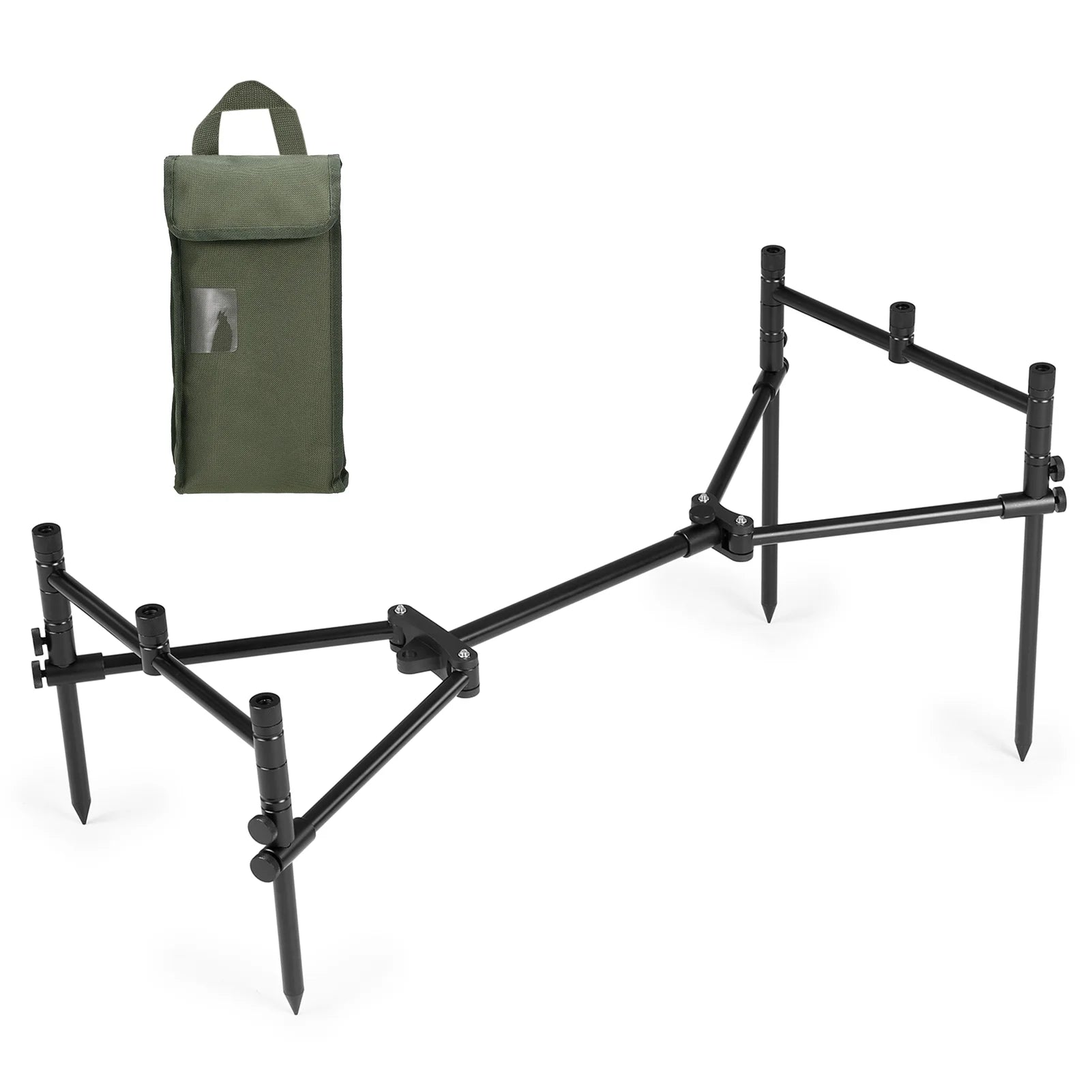 Folding Retractable Fishing Rod Holder with Carry Bag R28266