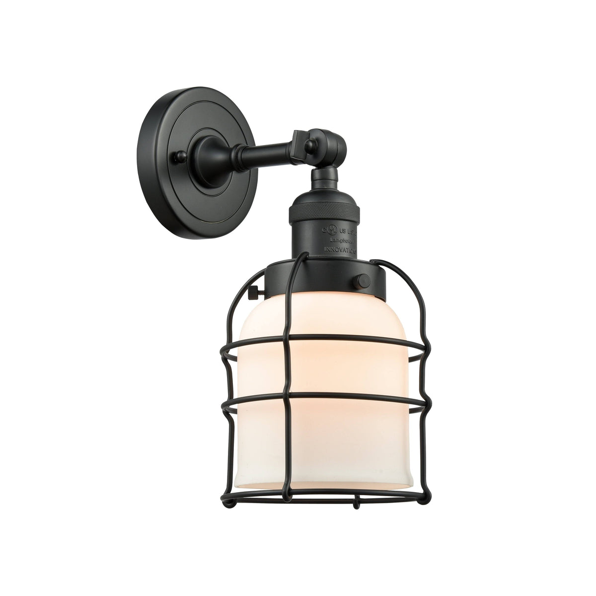 Small Bell Cage 1 Light Sconce A33519