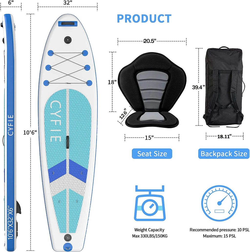Inflatable Standup Paddle Board 10.6 ft Z833