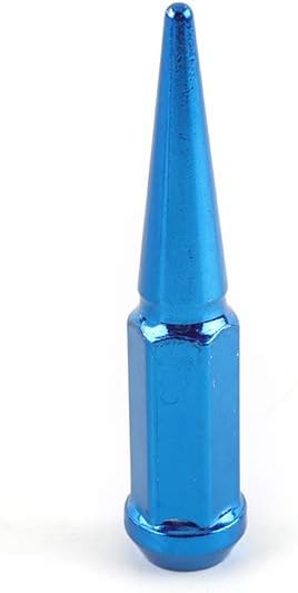 24 Pcs Blue Spike Lug Nuts with Key R22356