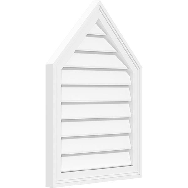 Peaked Top Surface Mount PVC Gable Vent H207
