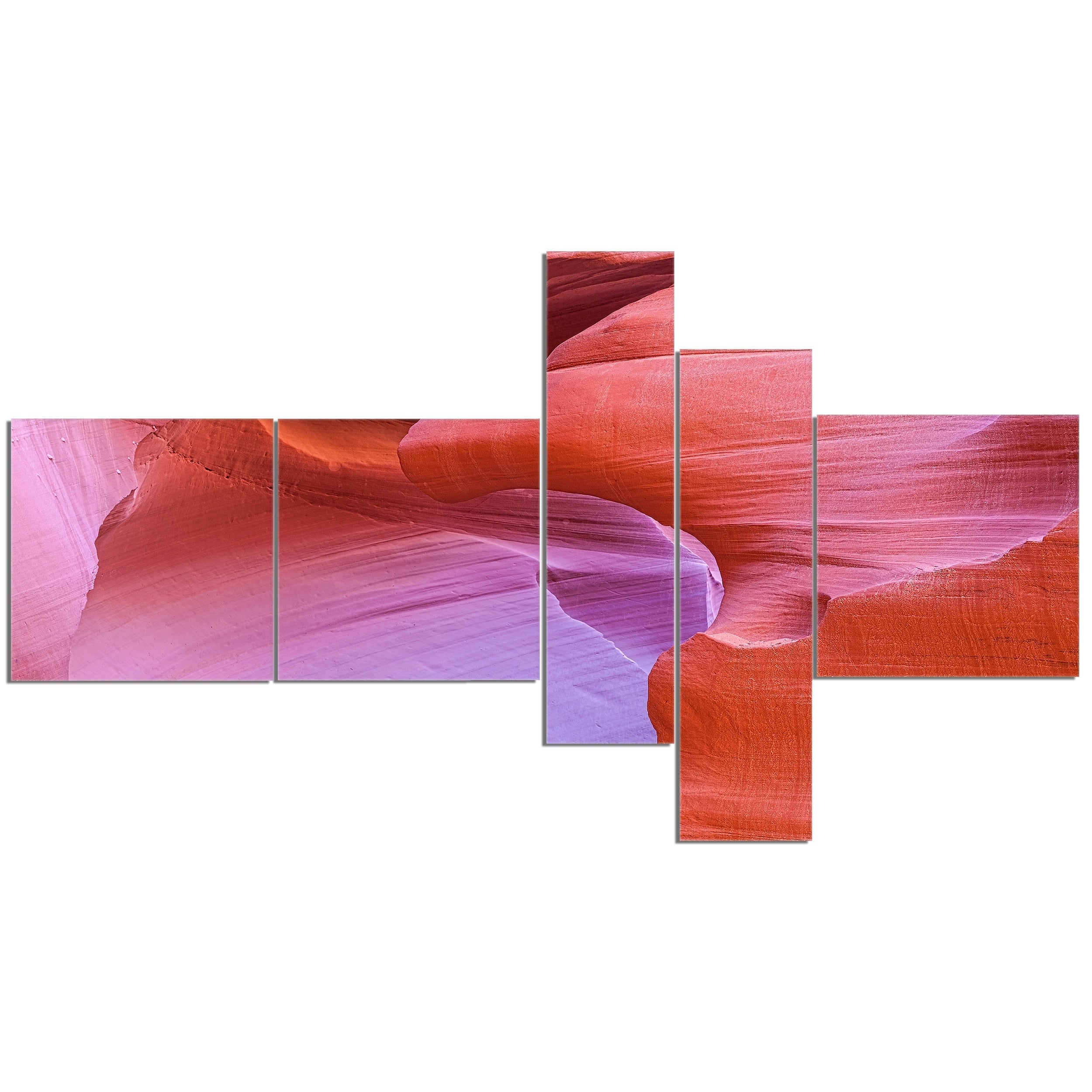 Antelope Canyon Landscape Photography Canvas Art Print 4 Panels T3107