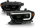 Black Smoked LED Sequential DRL Headlamps C55974