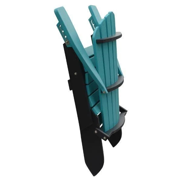 Poly Folding Adirondack Chair with Pullout Ottoman F220