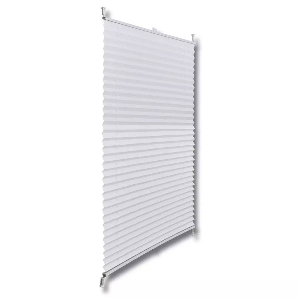 White Pleated Blind 110x100cm S231