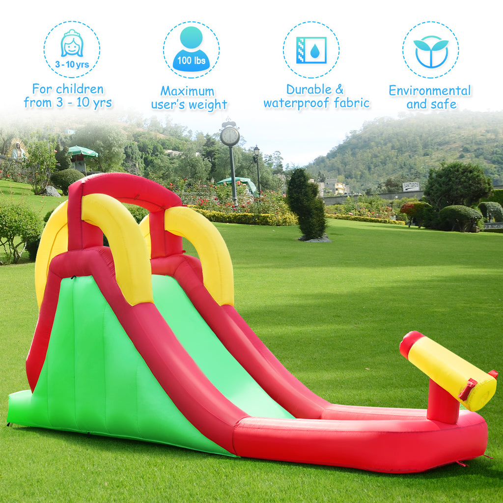 Inflatable Water Slide Bounce House with 550W Blower F785349