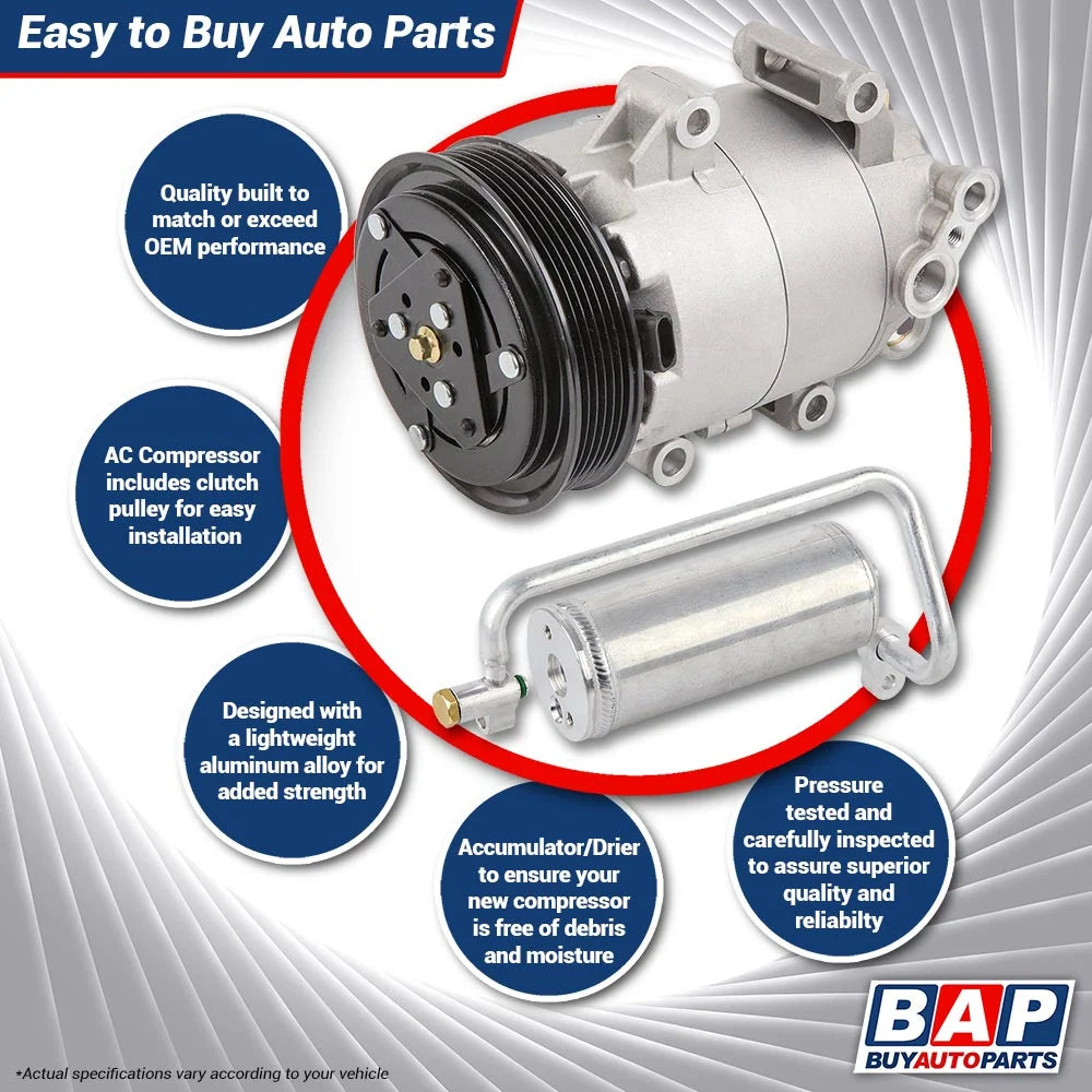 AC Compressor with A/C Drier T6442