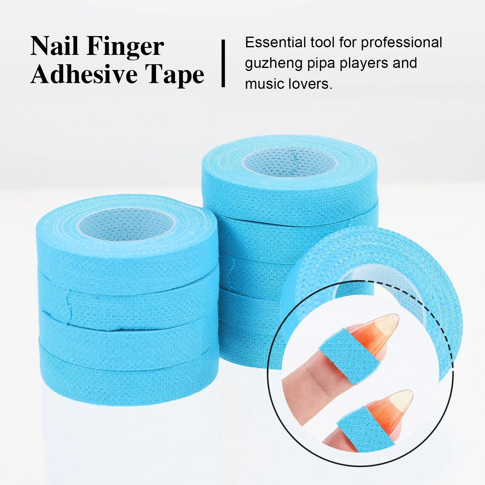 10 Rolls Self-adhesive Guitar Finger Tapes Z1279