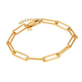 Vermeil Gold Plated Silver Chain Link Bracelet Y564