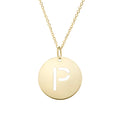 14k Yellow Gold Polished Initial p Necklace With Lobster Clasp 18 Inch B794434