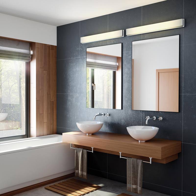 Chrome LED Bath Light C3919