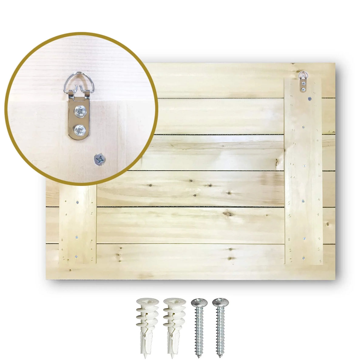 3 Panels 45 x 40 inches Print on Natural Pine Wood Y562822