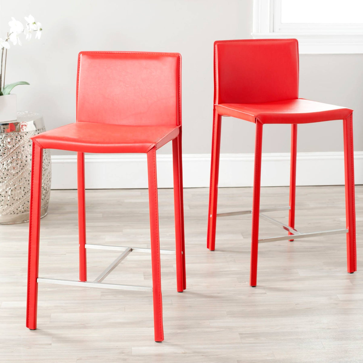 Black Counter Stool Set of 2 K21713
