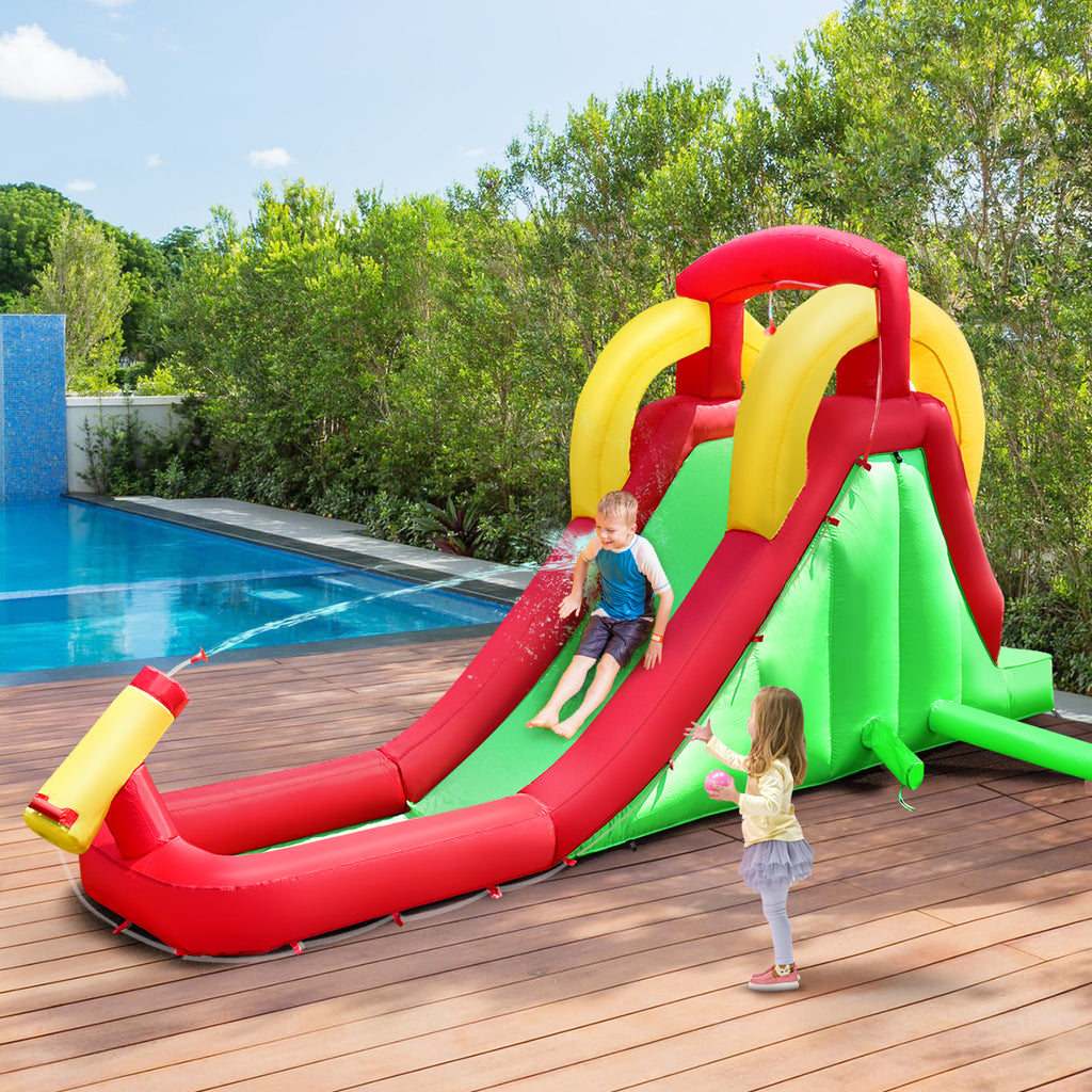 Inflatable Water Slide Bounce House with 550W Blower F785349