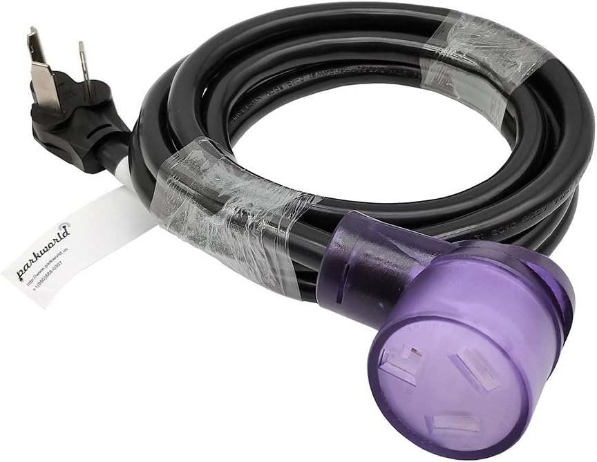 Dryer 3 Prong Extension Cord, NEMA 10-30, 30A, 250V, 7500W, Pack of 2 D8527