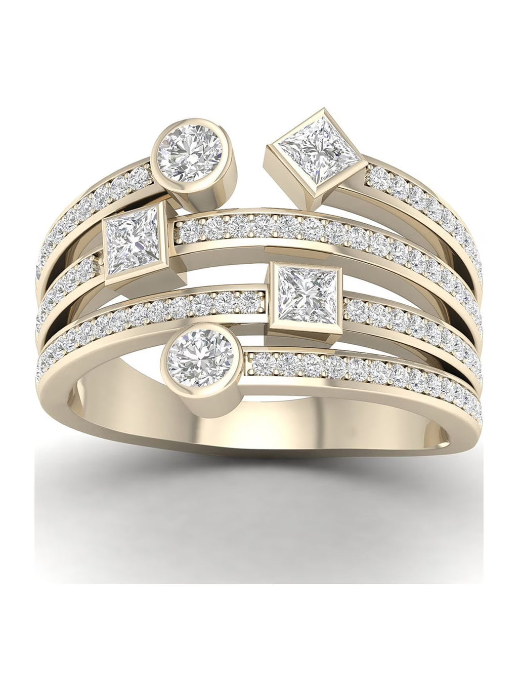 10k Yellow Gold Diamond Ring Q5964