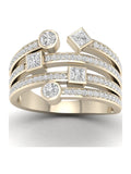 10k Yellow Gold Diamond Ring Q5964