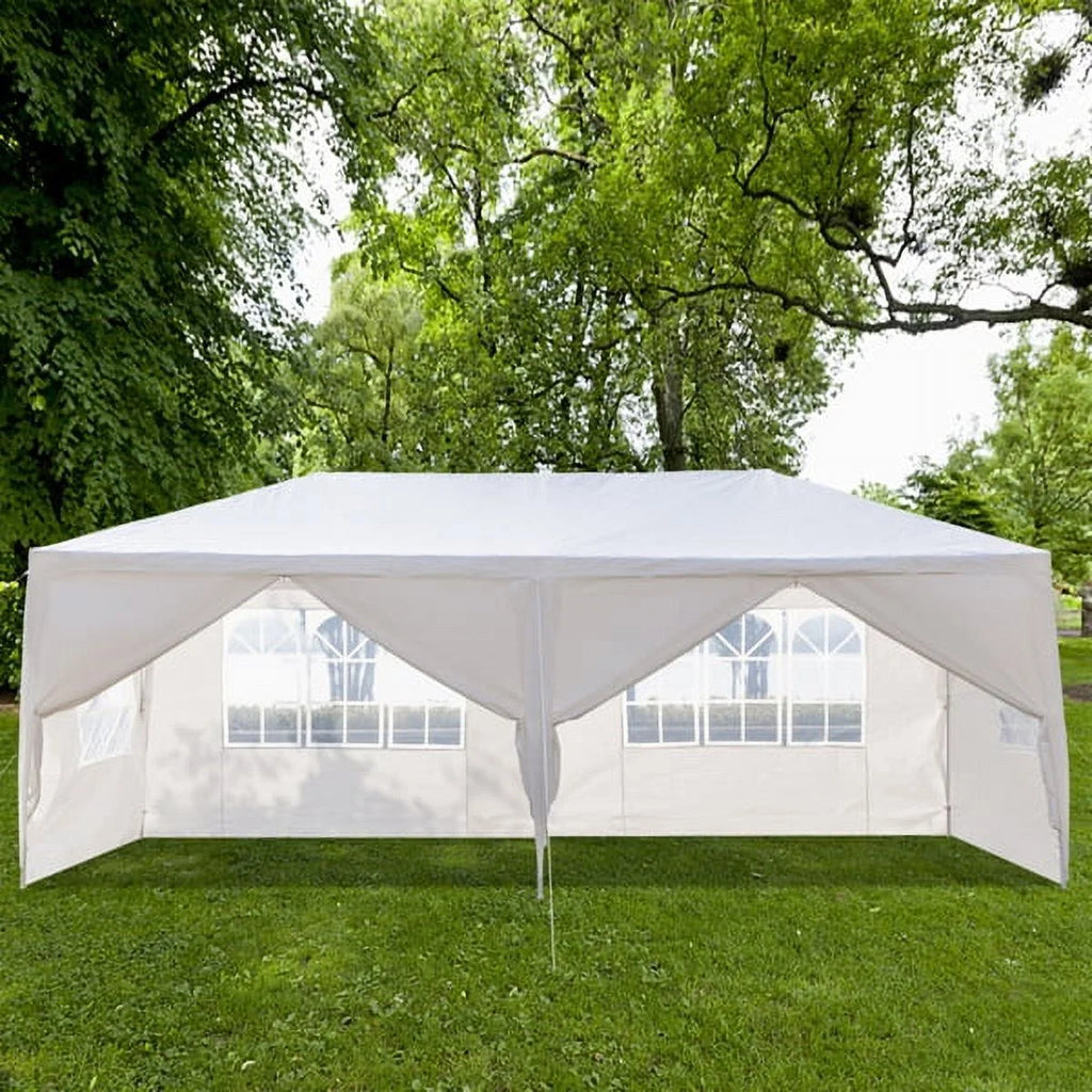 10x30ft White Canopy Tent with 7 Removable Sidewalls R819