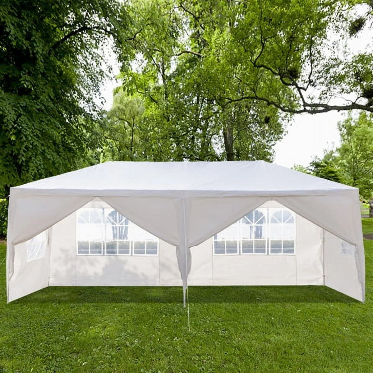 10x30ft White Canopy Tent with 7 Removable Sidewalls R819