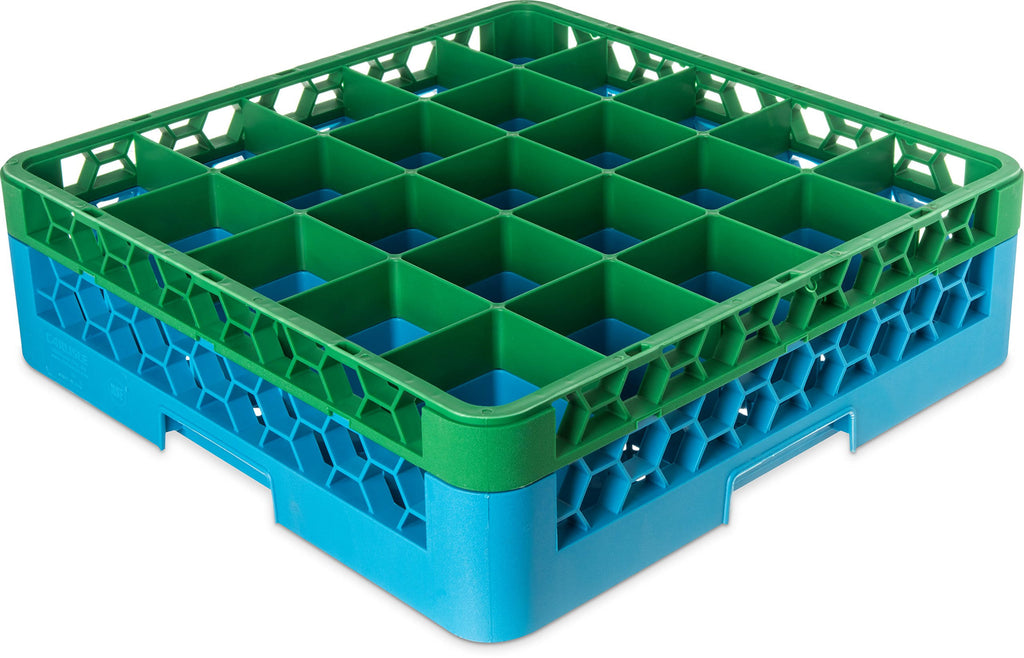 Green Color-Coded Glass Rack with 1 Extender V2291