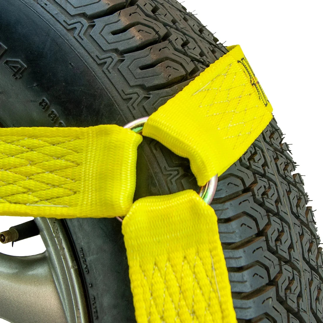 Classic Yellow 4 Pack Car Tie Down Chain Anchors Flat Bed Side Rail T9035