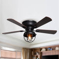 Black Ceiling Fan with Light Kit Z724