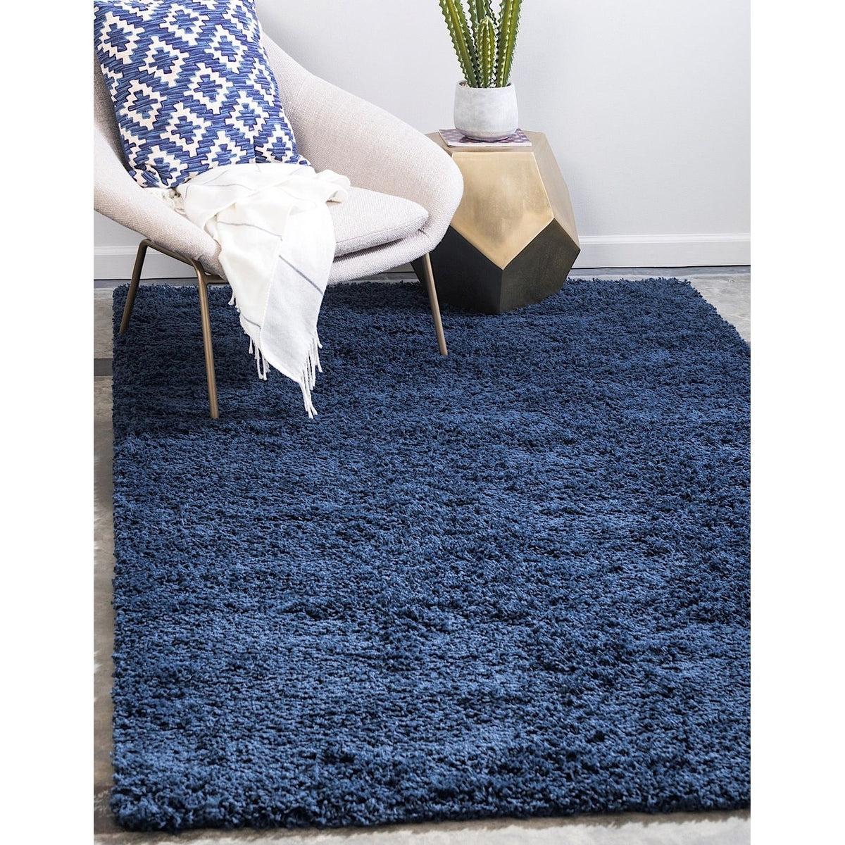 Navy Blue Area Rug F832640