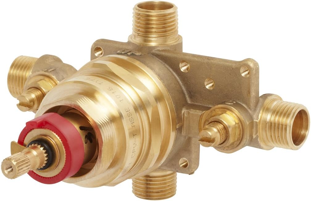 Rough Brass Thermostatic Diverter Shower Valve I54597