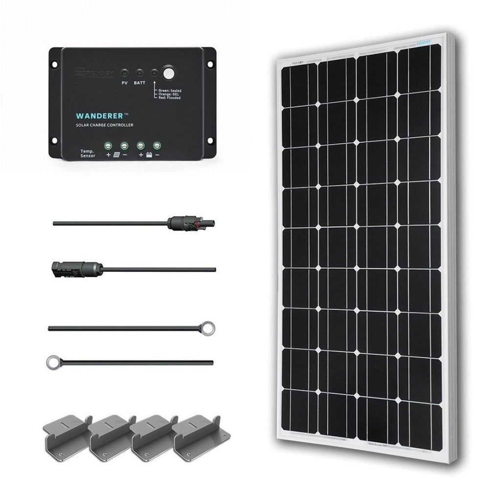 100 Watts 12 Volts Monocrystalline Solar Starter Kit L151921