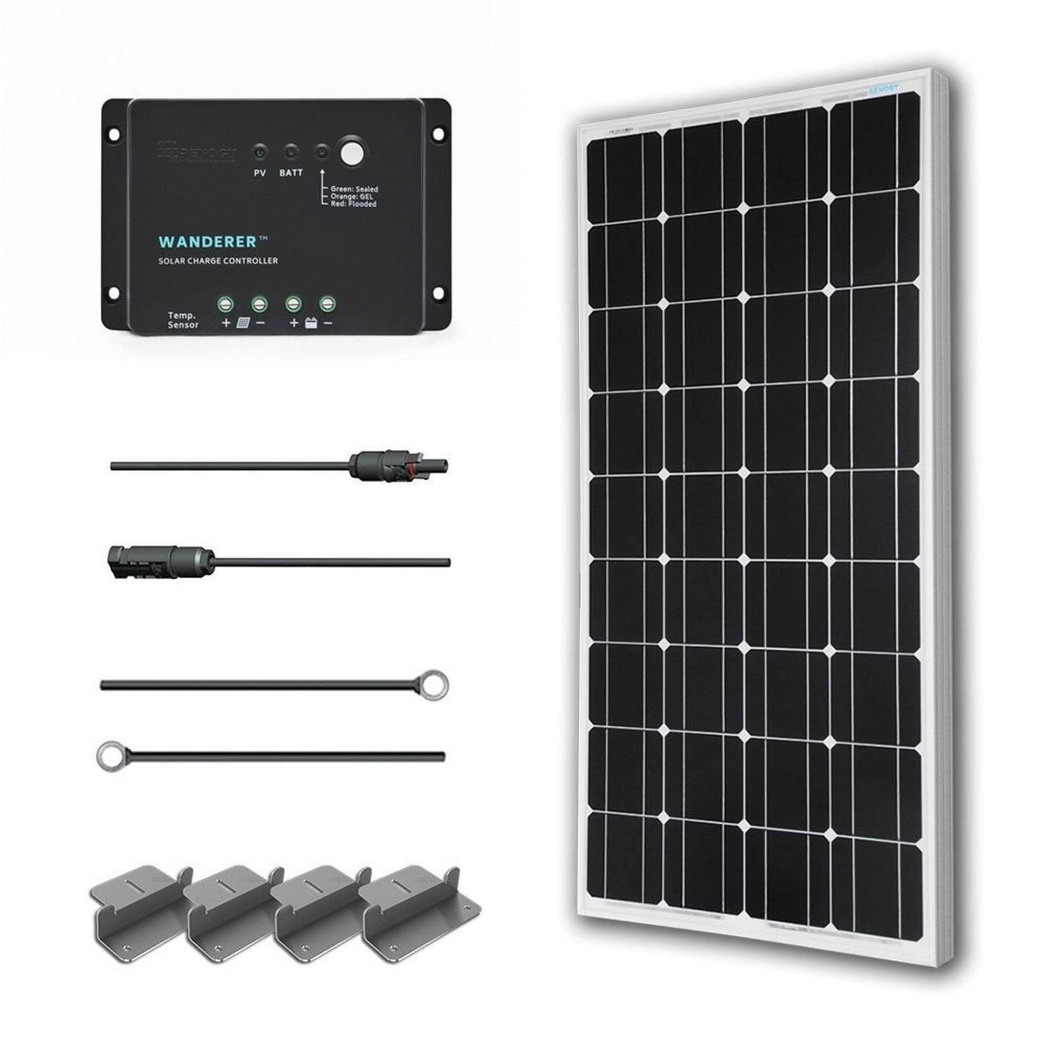 100 Watts 12 Volts Monocrystalline Solar Starter Kit L151921