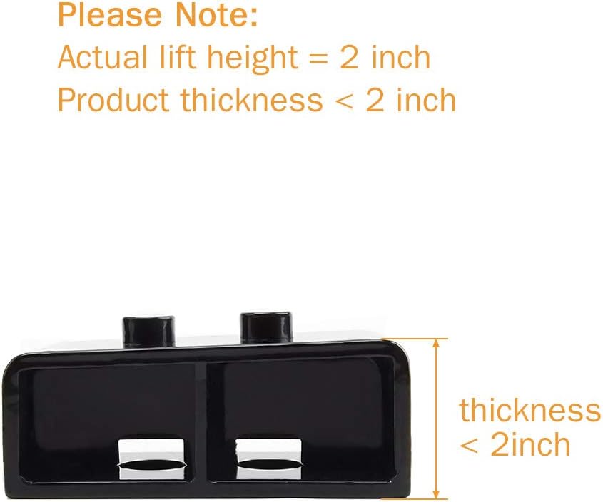2" Rear Leveling Lift Kit with Extended U Bolts Pack of 2 B8108