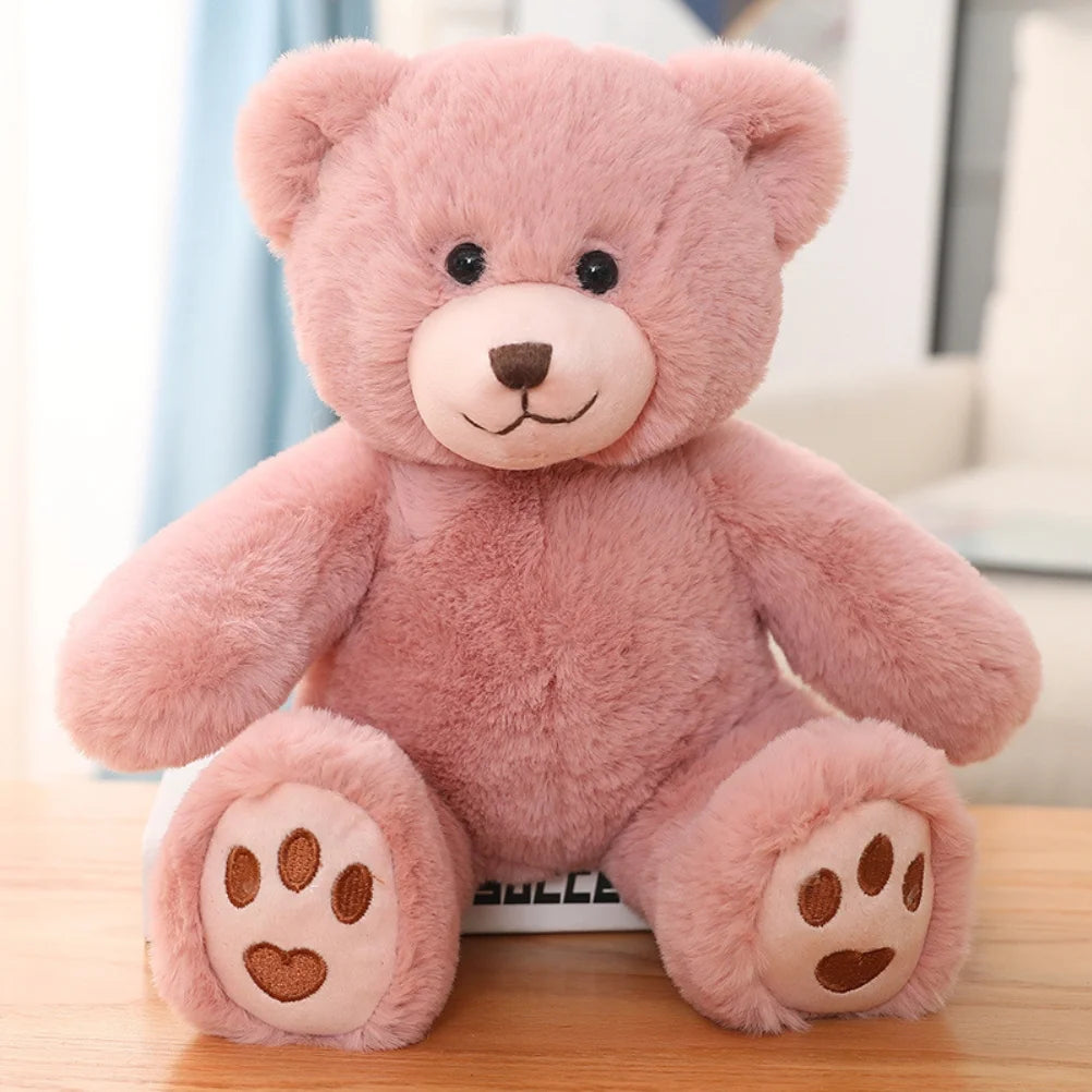 Teddy Bear Plush Toy with Pearl Chain Clasp Y8634