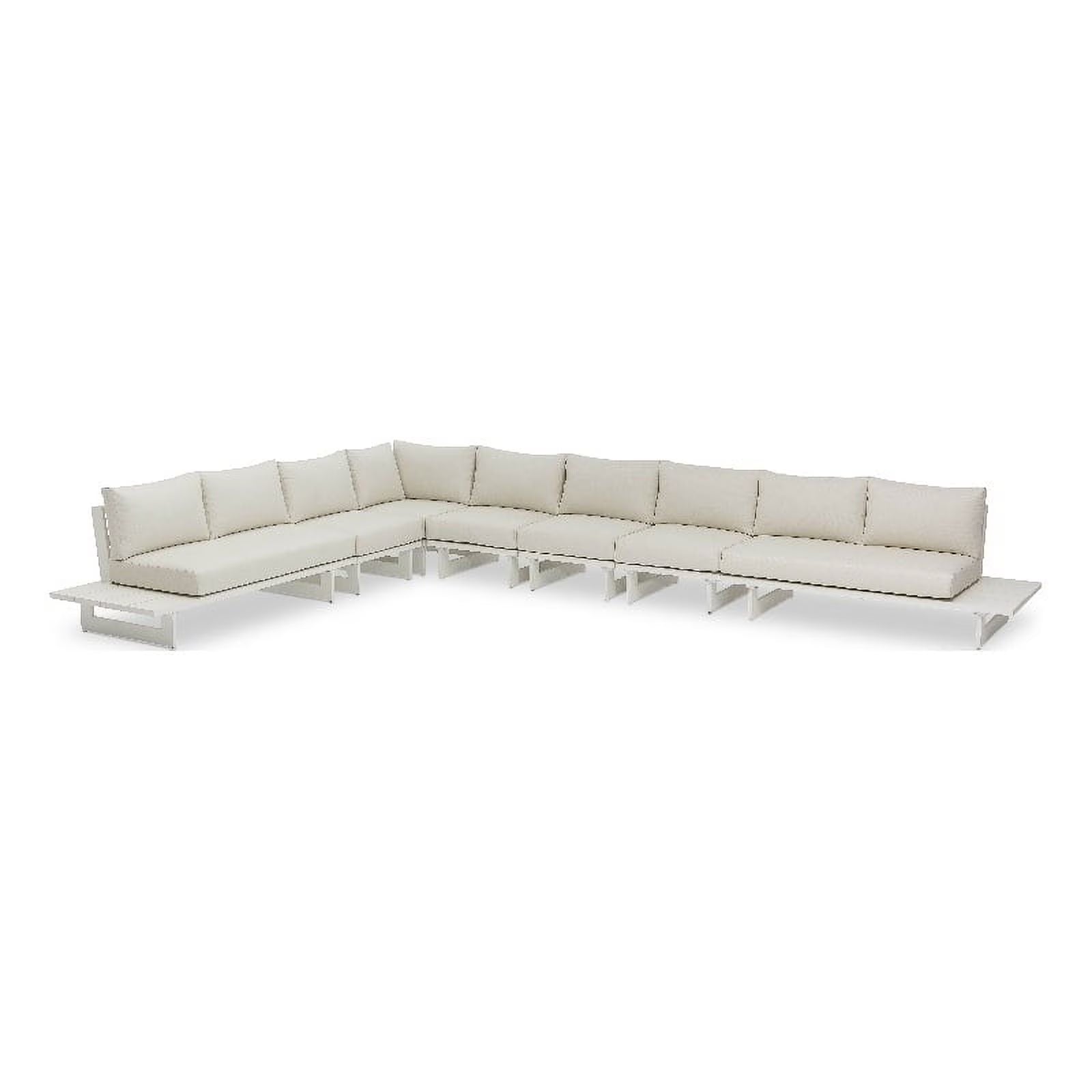 Cream Water Resisting Outdoor Modular Sectional W682